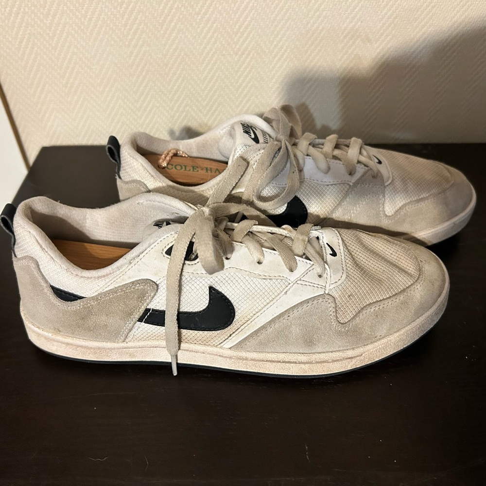 Nike SB Alleyoop White Black Men Skate Boarding Casual Shoes Sneakers Size 8.5